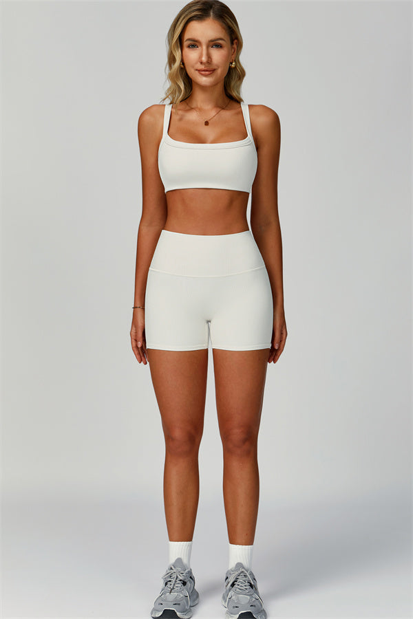 The Burst Ribbed Bra