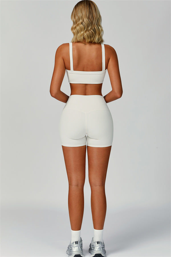 The Burst Ribbed Bra