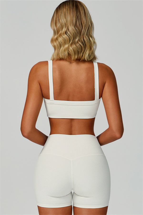 The Burst Ribbed Bra