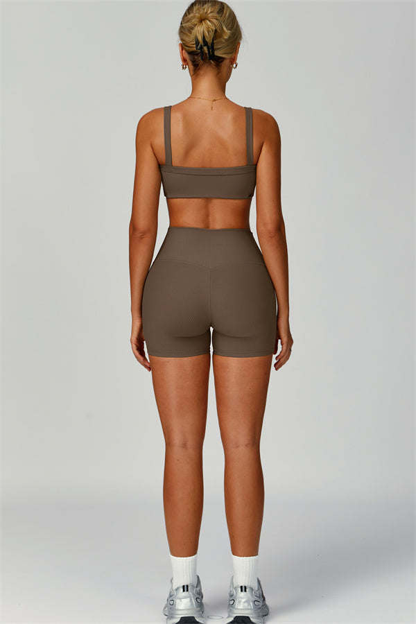 The Burst Ribbed Bra