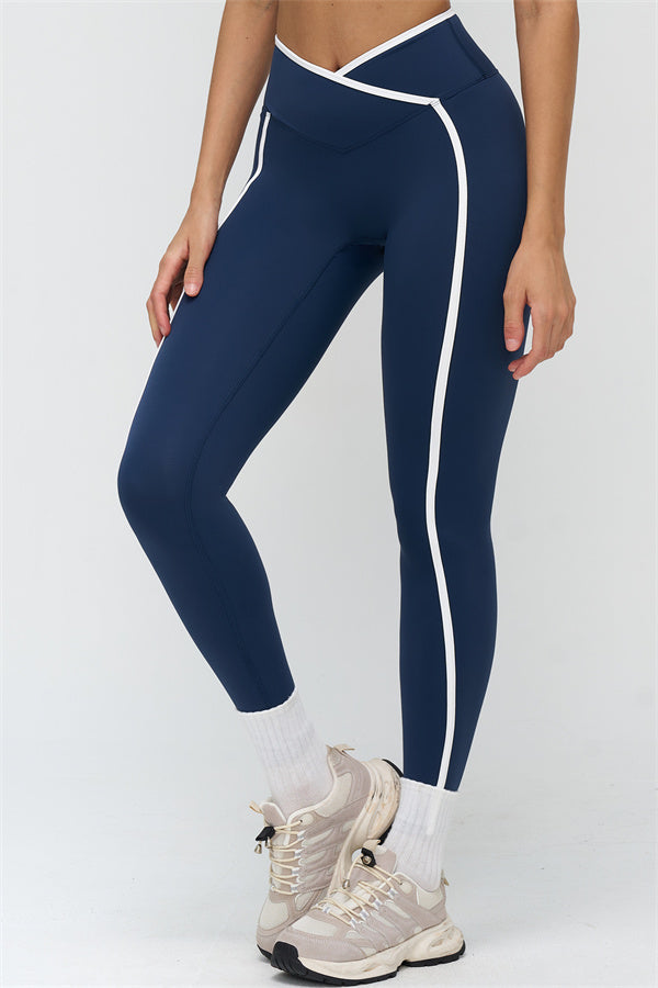 Soft Active Crossover Contrast Leggings