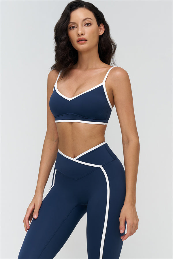 Soft Active Crossover Contrast Leggings