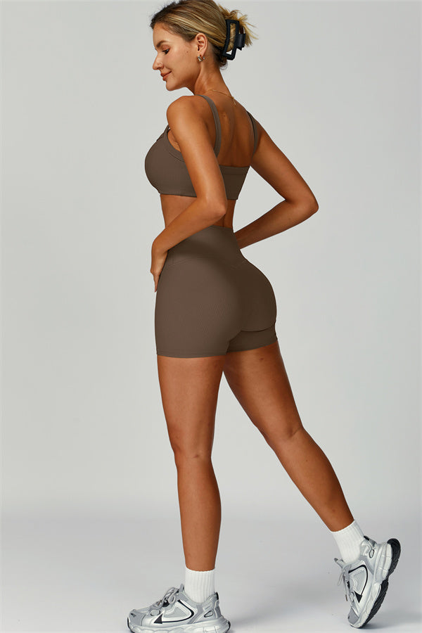 The Burst Ribbed Bra