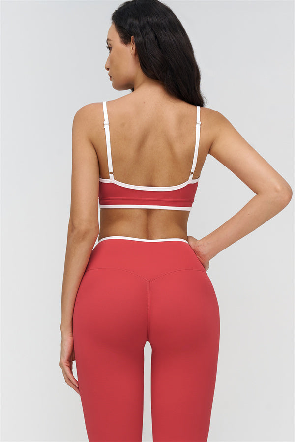 Soft Active Crossover Contrast Leggings