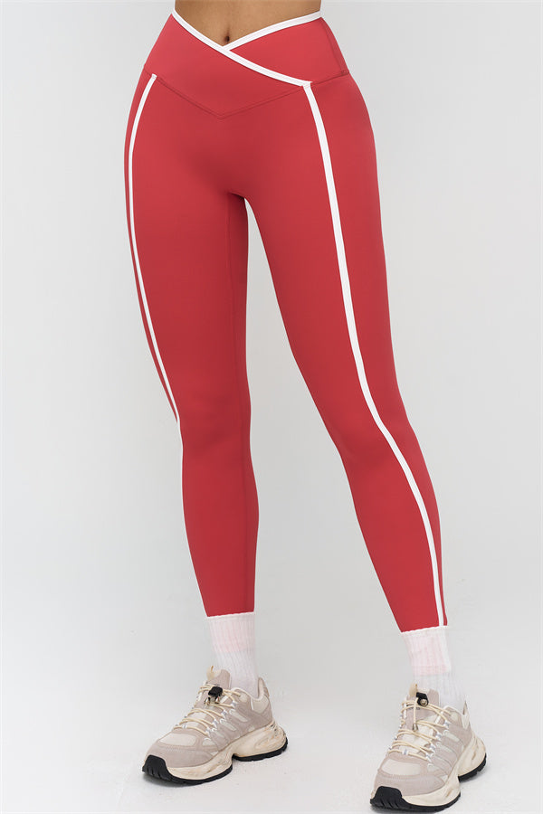 Soft Active Crossover Contrast Leggings