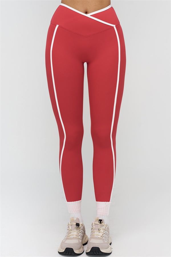 Soft Active Crossover Contrast Leggings