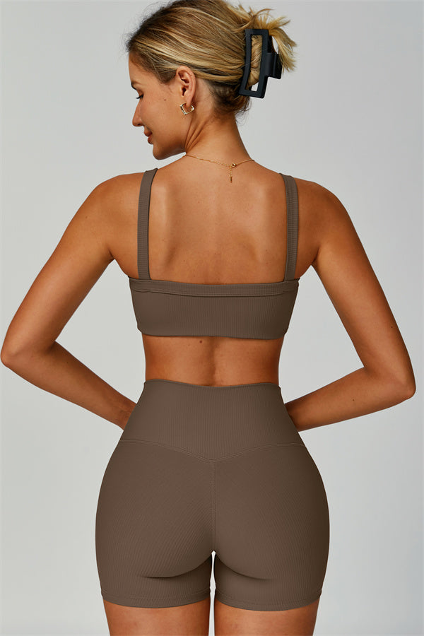 The Burst Ribbed Bra