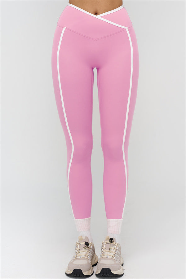 Soft Active Crossover Contrast Leggings