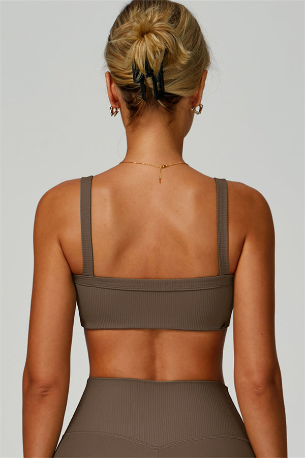 The Burst Ribbed Bra