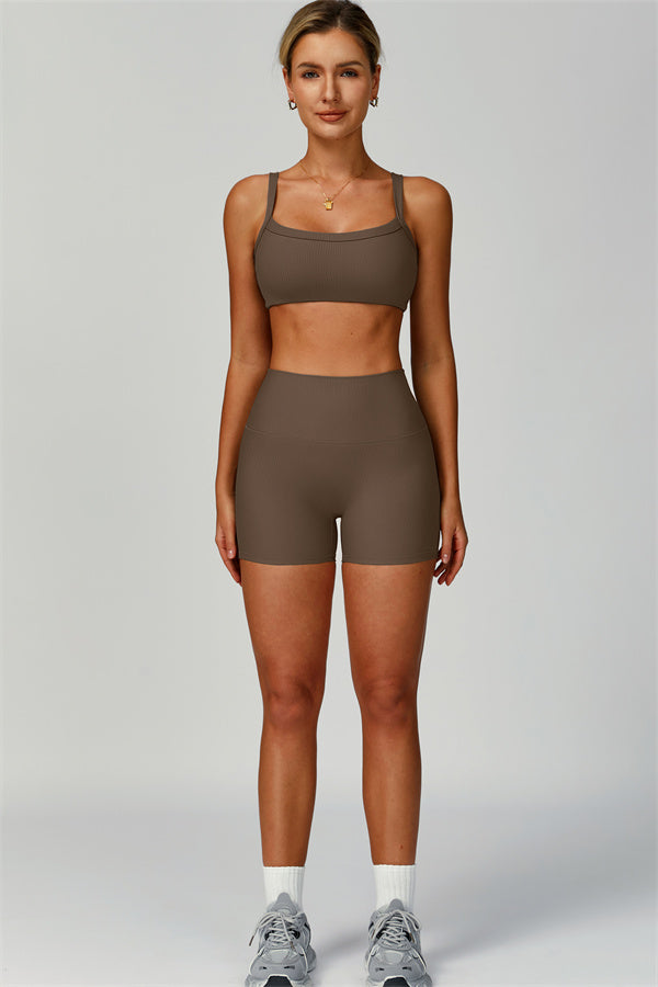 The Burst Ribbed Bra