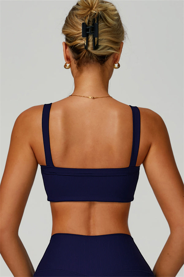 The Burst Ribbed Bra