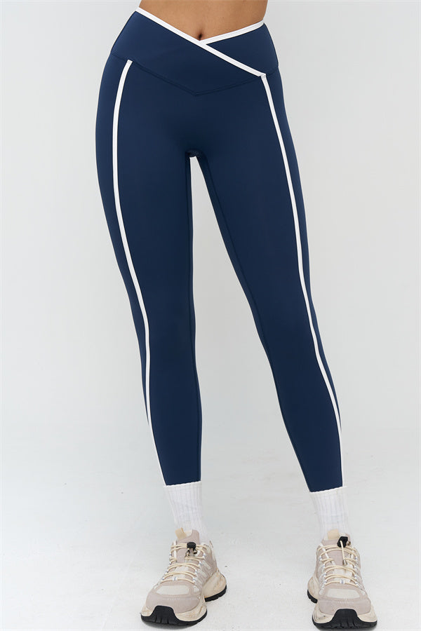 Soft Active Crossover Contrast Leggings