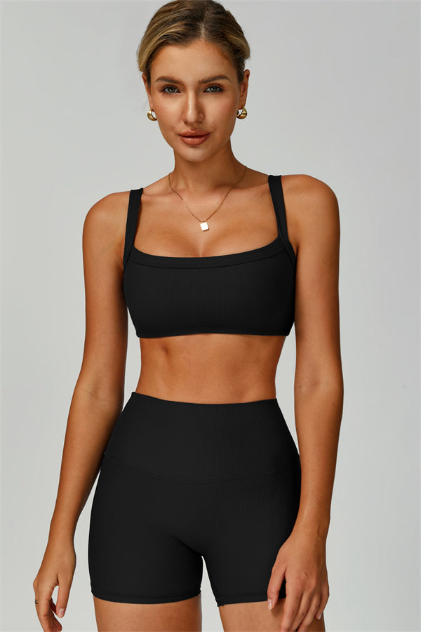 The Burst Ribbed Bra