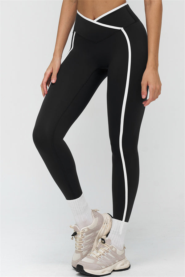 Soft Active Crossover Contrast Leggings