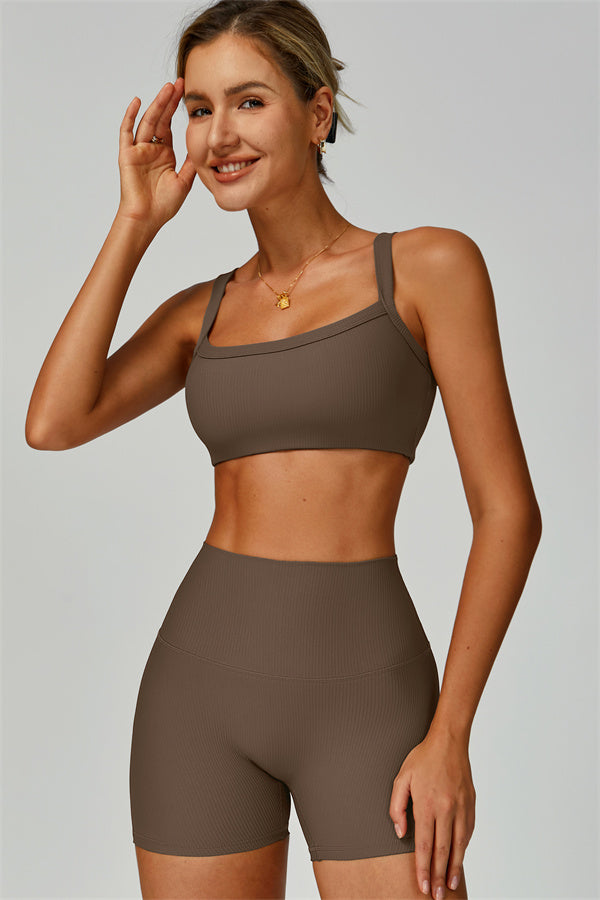 The Burst Ribbed Bra