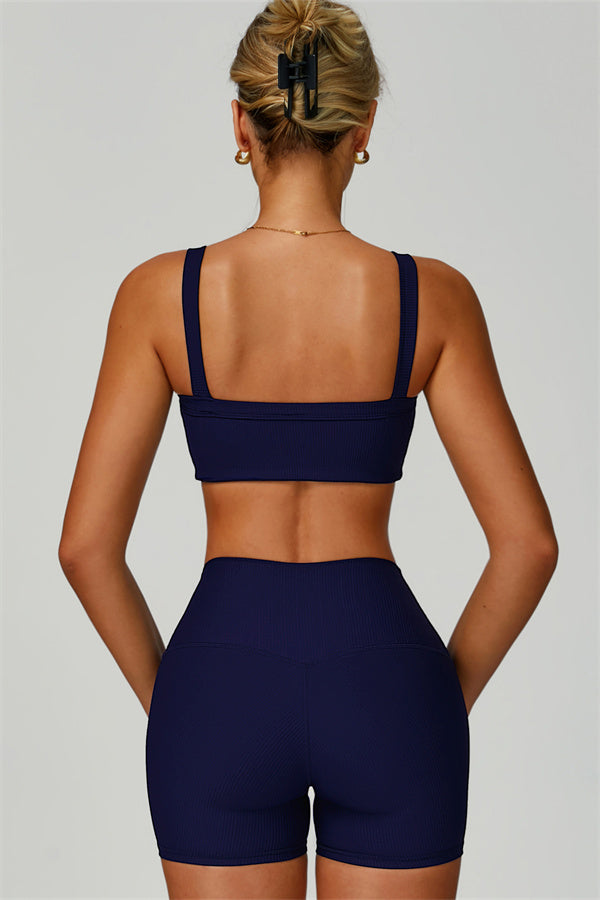The Burst Ribbed Bra