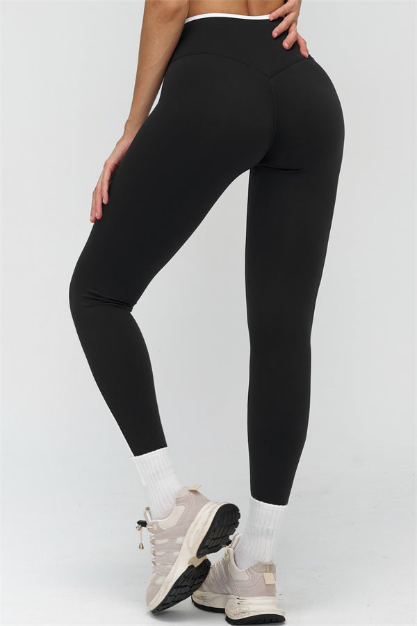 Soft Active Crossover Contrast Leggings