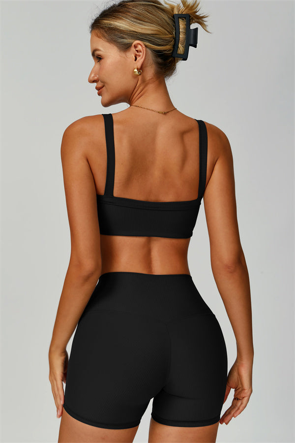 The Burst Ribbed Bra