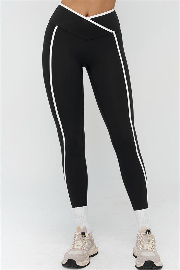 Soft Active Crossover Contrast Leggings