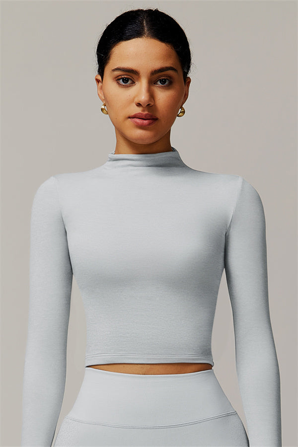 The Motion Mock Neck Top
