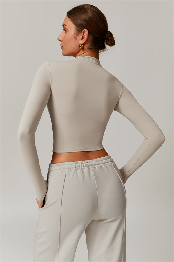 The Motion Mock Neck Top