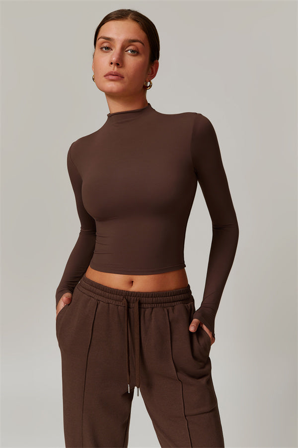 The Motion Mock Neck Top