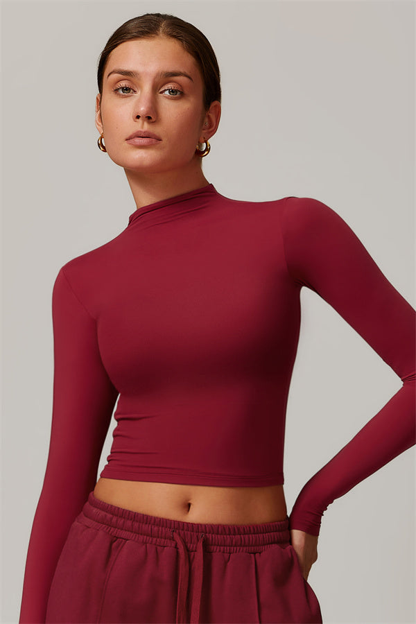 The Motion Mock Neck Top