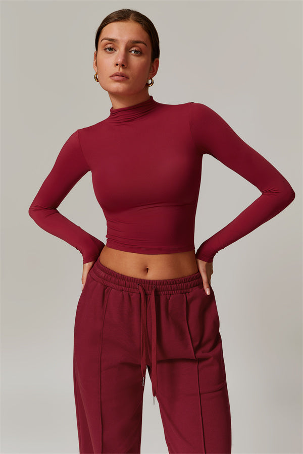 The Motion Mock Neck Top