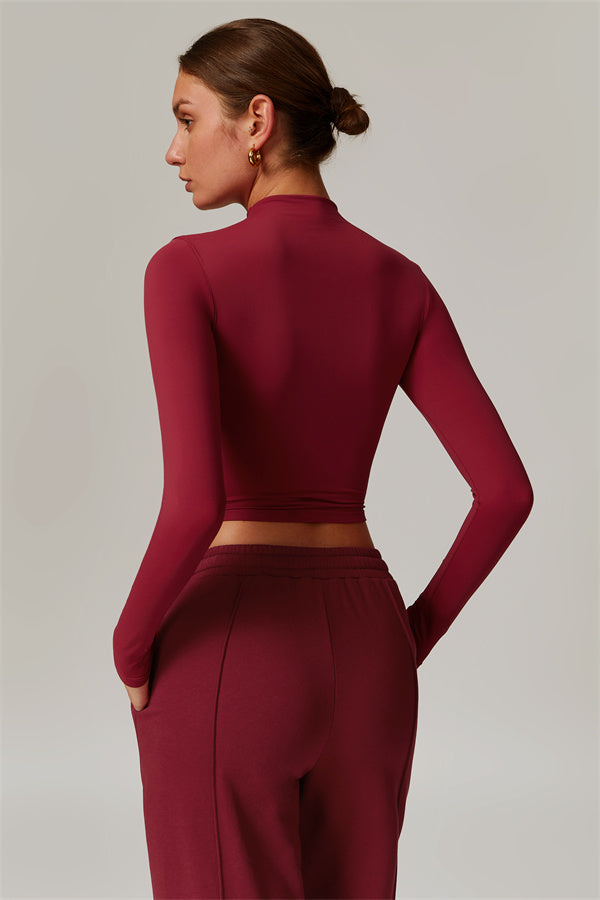 The Motion Mock Neck Top