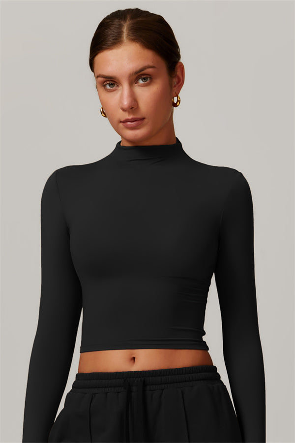 The Motion Mock Neck Top