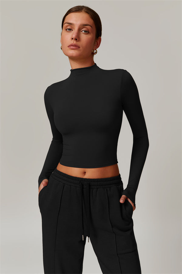 The Motion Mock Neck Top
