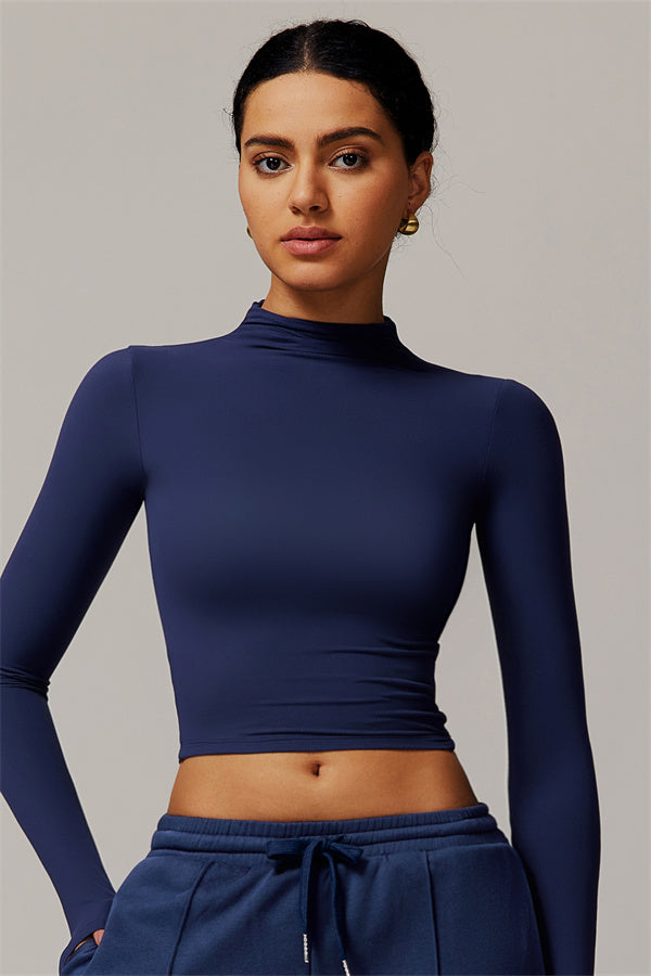 The Motion Mock Neck Top