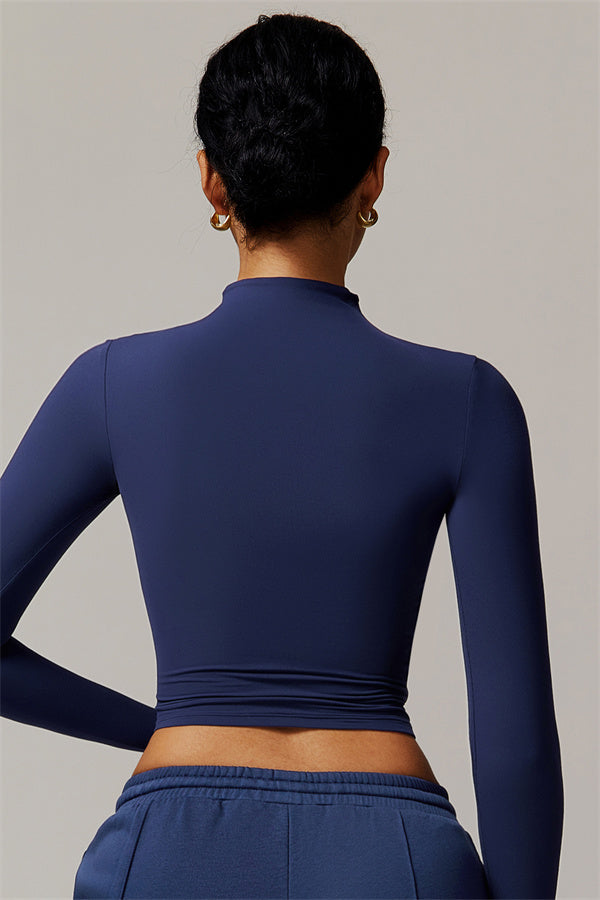 The Motion Mock Neck Top
