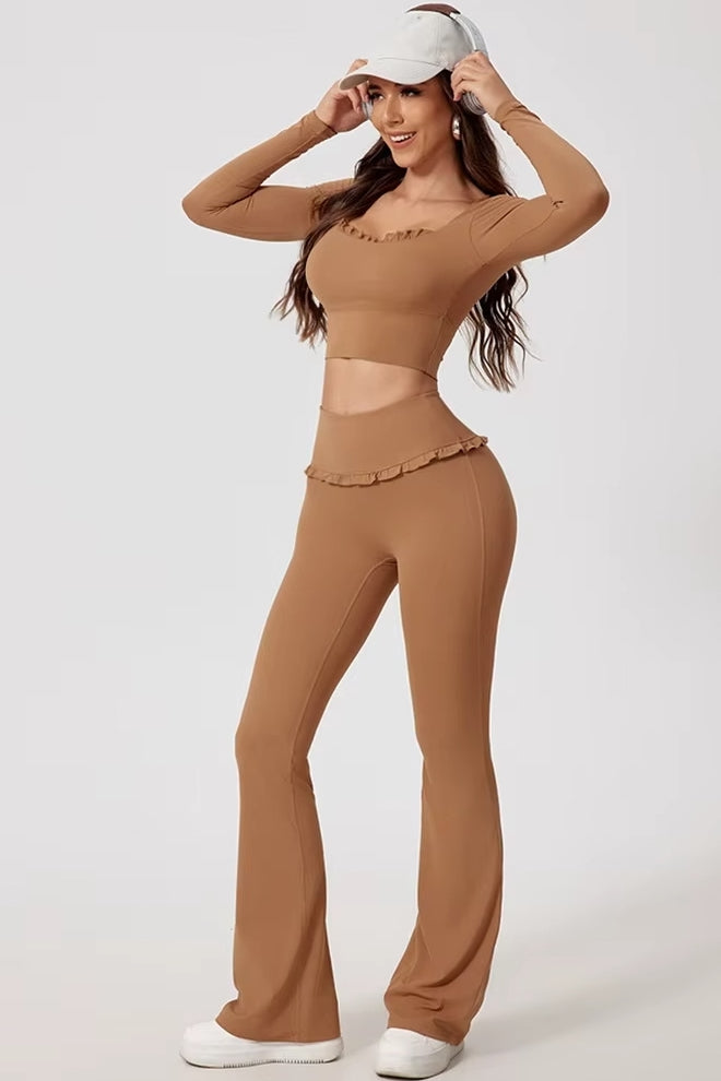 The Velune Ruffle Flare Pant