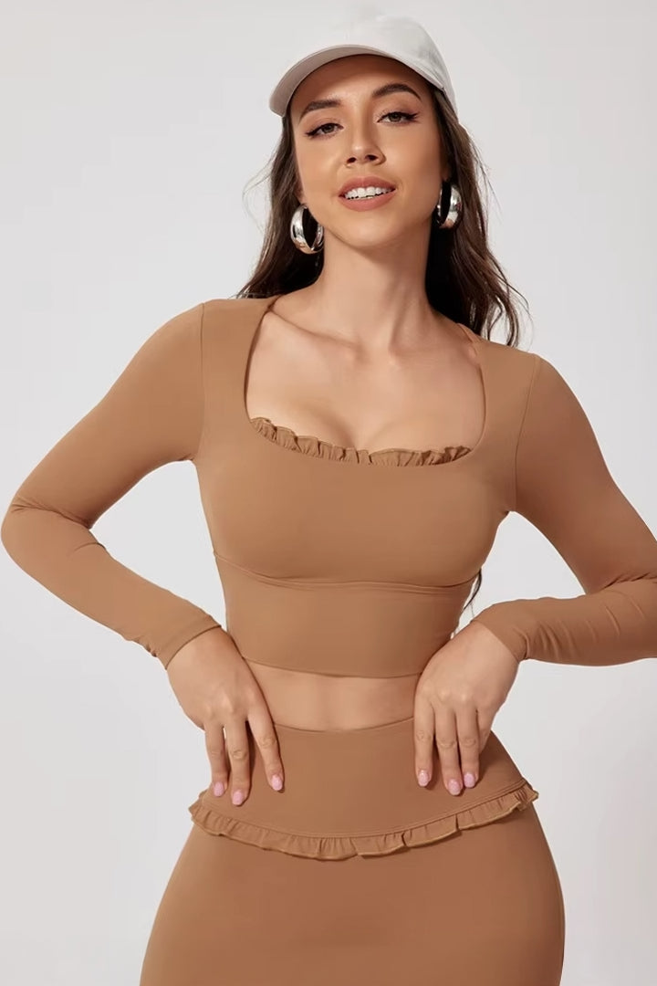 The Velune Ruffle Flare Pant