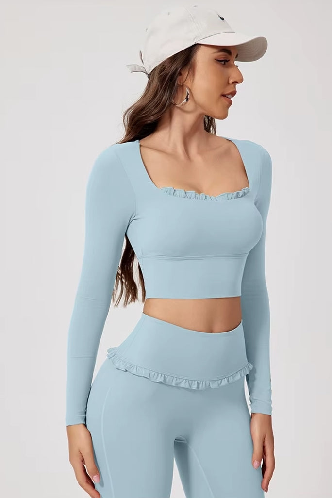 The Velune Ruffle Flare Pant