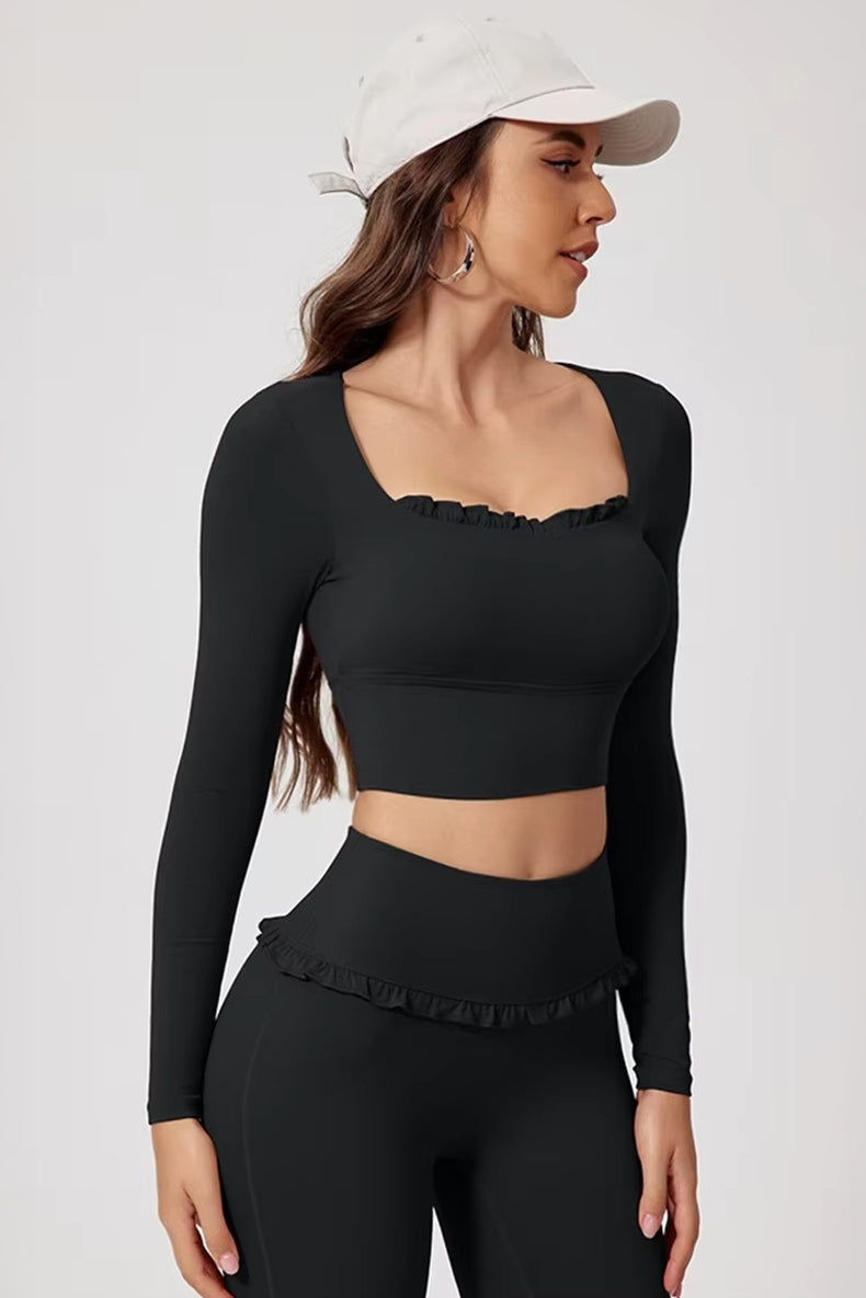 The Velune Ruffle Flare Pant