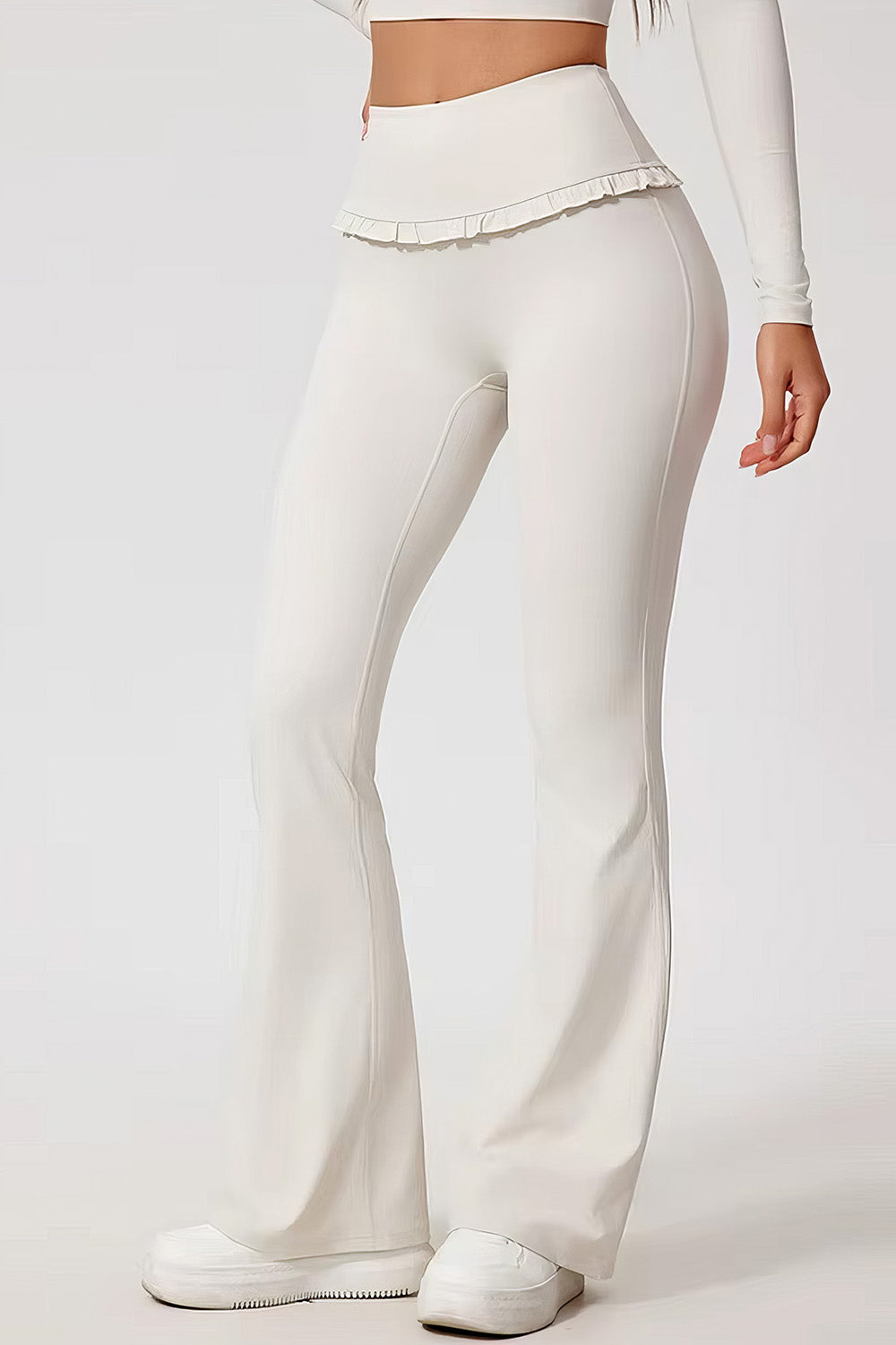The Velune Ruffle Flare Pant