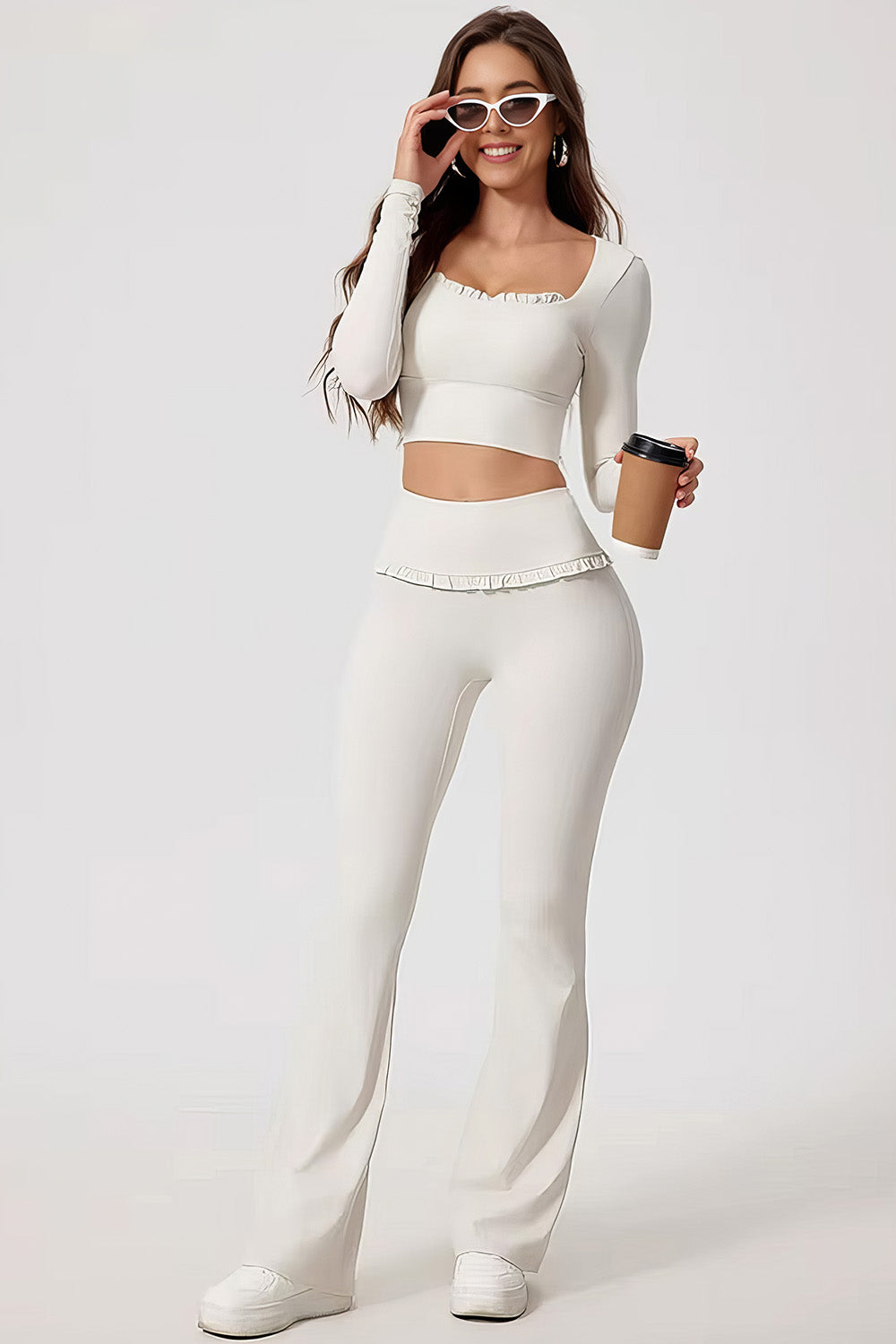 The Velune Ruffle Flare Pant