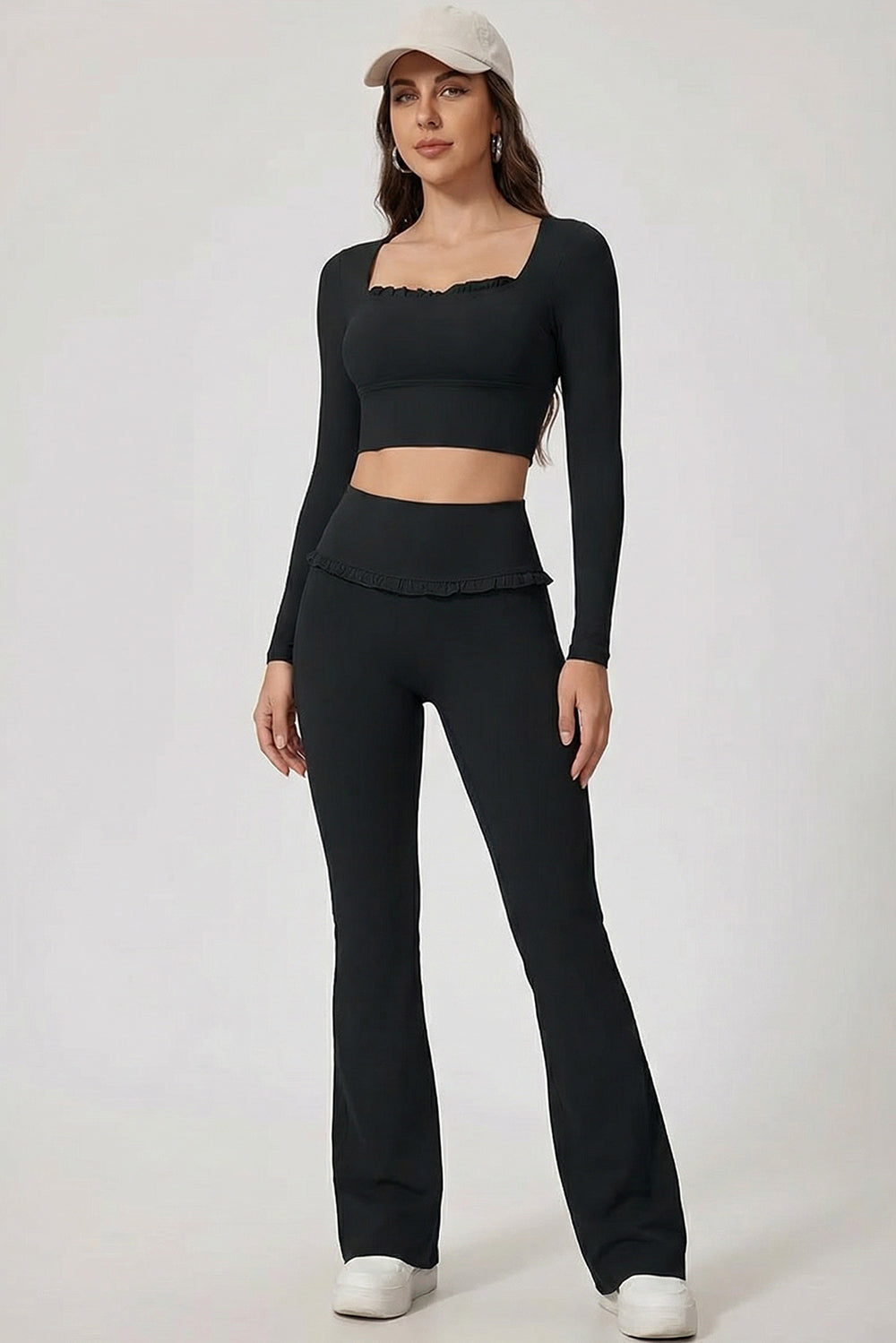 The Velune Ruffle Flare Pant