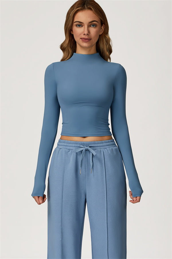 The Motion Mock Neck Top