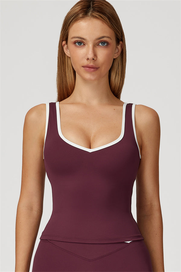 The Vela Tank - Peach Pink