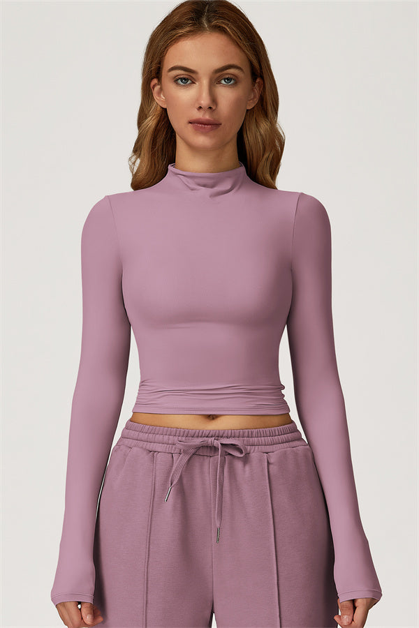 The Motion Mock Neck Top