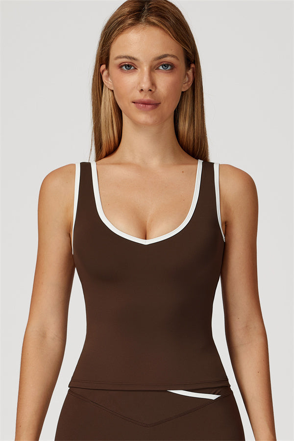 The Vela Tank - Peach Pink