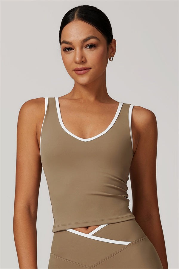 The Vela Tank - Peach Pink