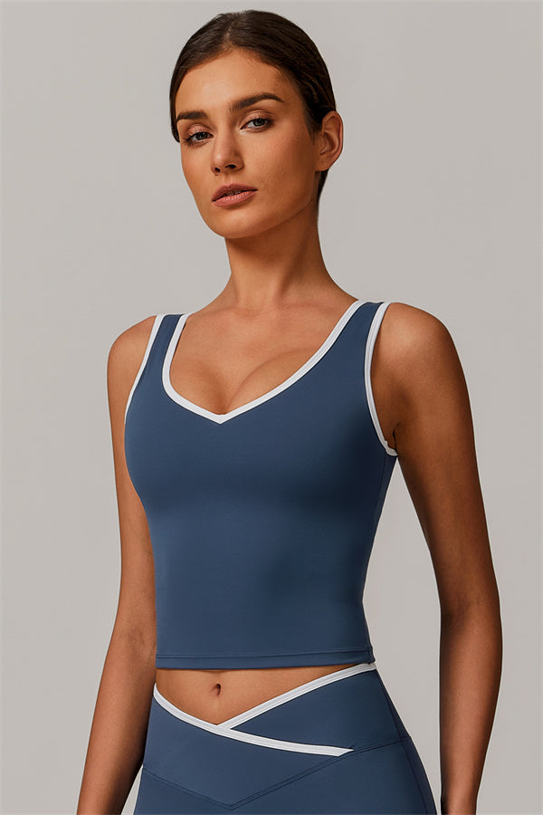 The Vela Tank - Peach Pink