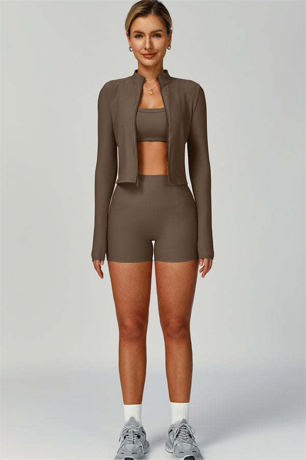 The Burst Ribbed Jacket