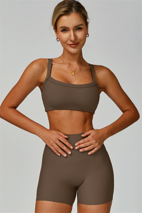 The Burst Ribbed Bra