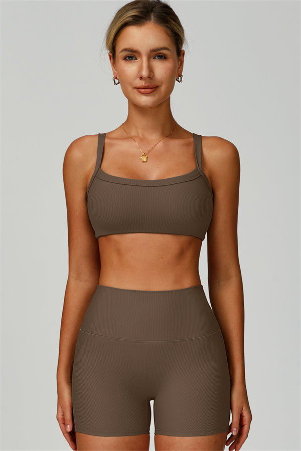 The Burst Ribbed Bra