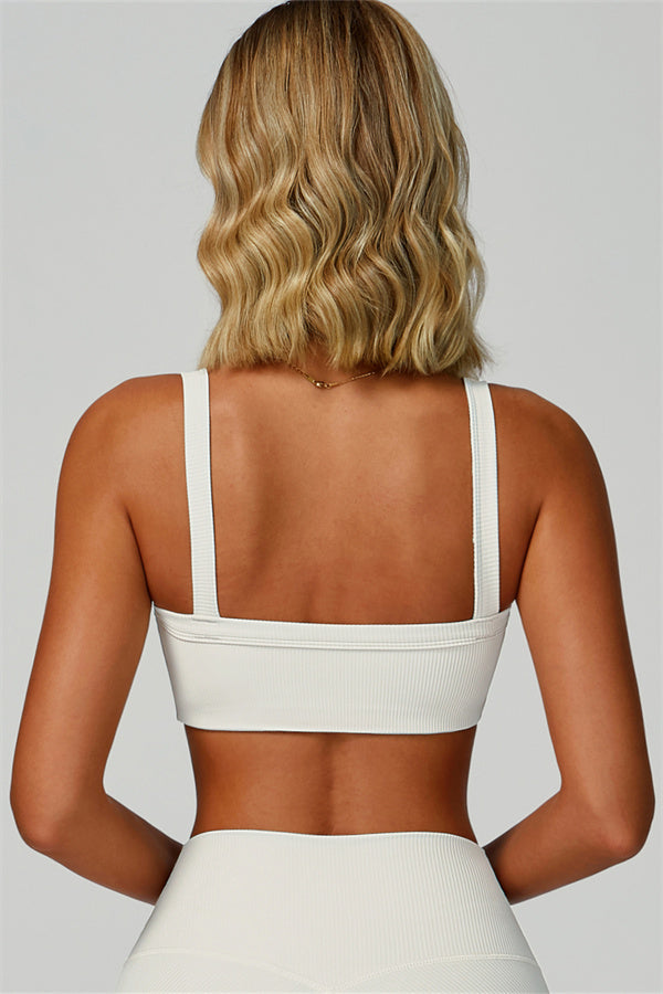 The Burst Ribbed Bra